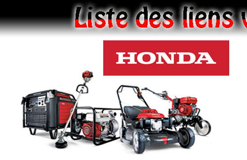 Honda produits mécaniques